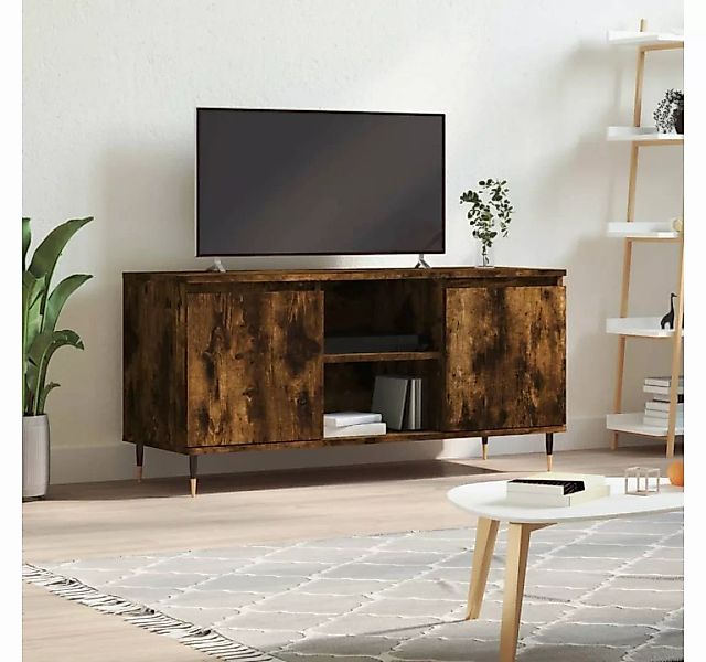 furnicato TV-Schrank Räuchereiche 104x35x50 cm Holzwerkstoff günstig online kaufen