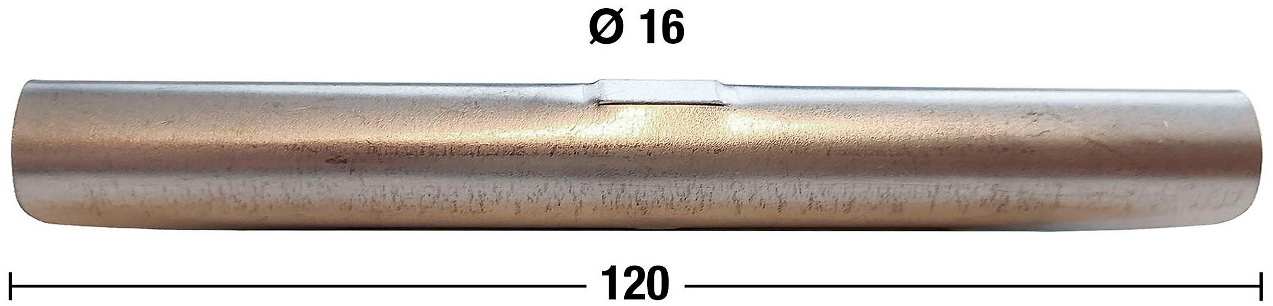 GARESA Stangenverbinder Rundrohr 16mm, (1-tlg), Silberfarben günstig online kaufen