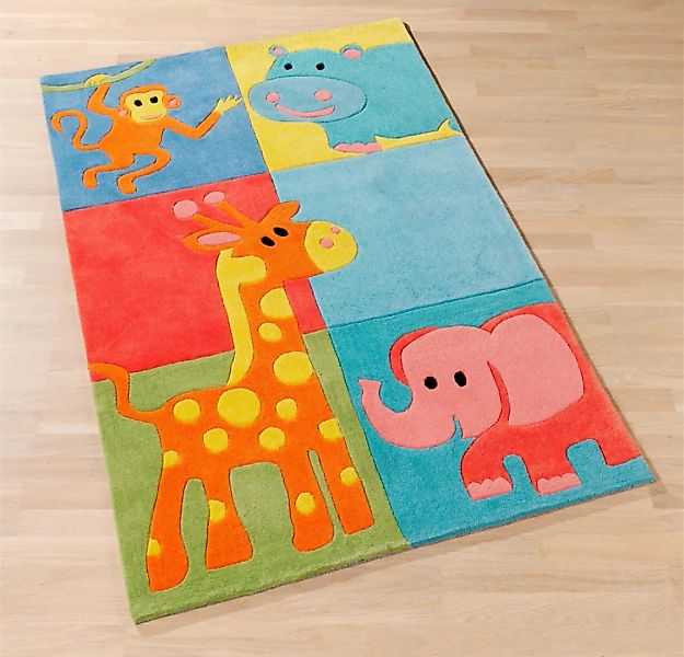 Böing Carpet Kinderteppich »Kids 1365«, rechteckig, 10 mm Höhe, Konturensch günstig online kaufen