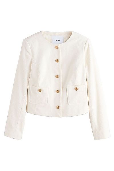 Next Cordjacke Kragenlose Cord-Jacke (1-St) günstig online kaufen