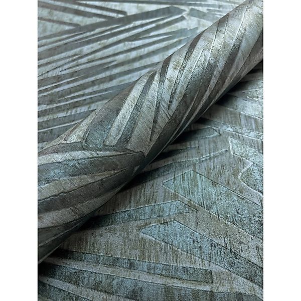 Newroom Vliestapete Deverell Grey Blue Linien Glamour FSC® günstig online kaufen