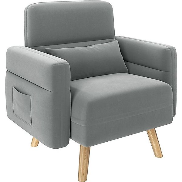 Yaheetech Sofa Kleines Polstersofa, Einzelsofa mit Lendenkisse Loveseat für günstig online kaufen