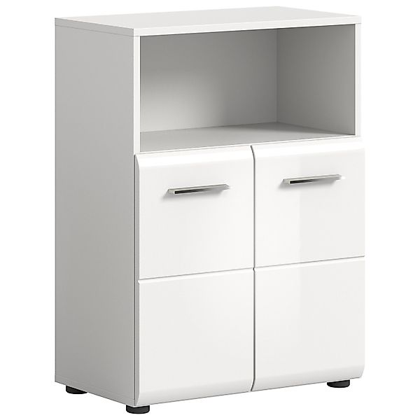 xonox.home Stauraumschrank Weiß Hochglanz Melamin Modern 60x80x30 cm günstig online kaufen