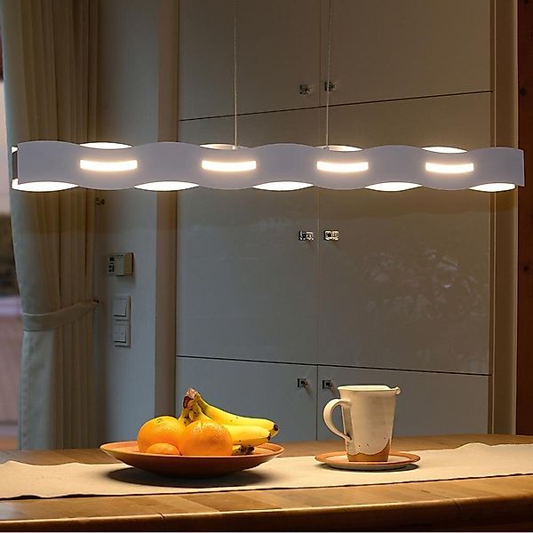 LED Pendelleuchte in Nickel-matt 35W 2300lm günstig online kaufen