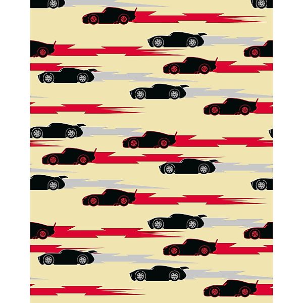 Komar Vlies Fototapete Disney and Pixar Cars Pattern Mehrfarbig günstig online kaufen