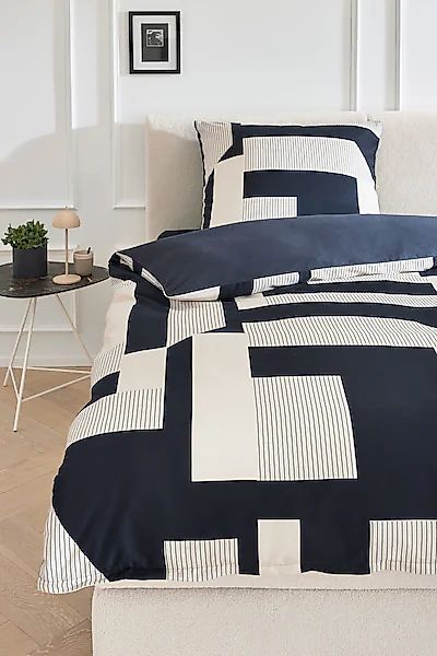 Musterring Wendebettwäsche Slow, Satin, 2 teilig, günstig online kaufen