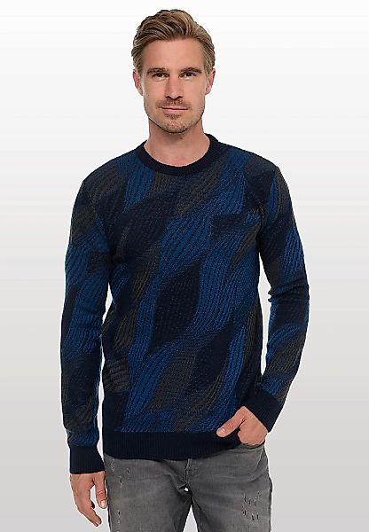 Rusty Neal Strickpullover, im angesagten Wellen-Design günstig online kaufen