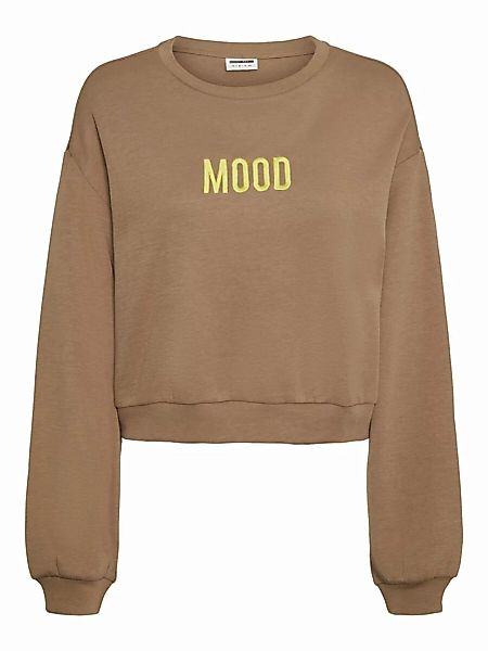NOISY MAY Cropped Sweatshirt Damen Braun günstig online kaufen