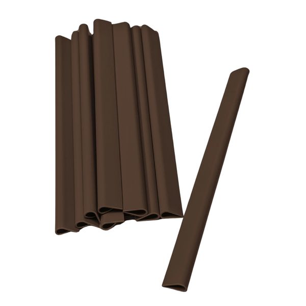 zaunzu Sichtschutzstreifen Klemmschiene für Zaunblende Braun günstig online kaufen