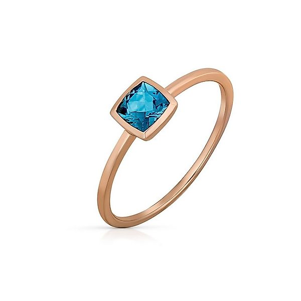 Orolino Fingerring 585 Gold Roségold mit Blautopas (beh) günstig online kaufen