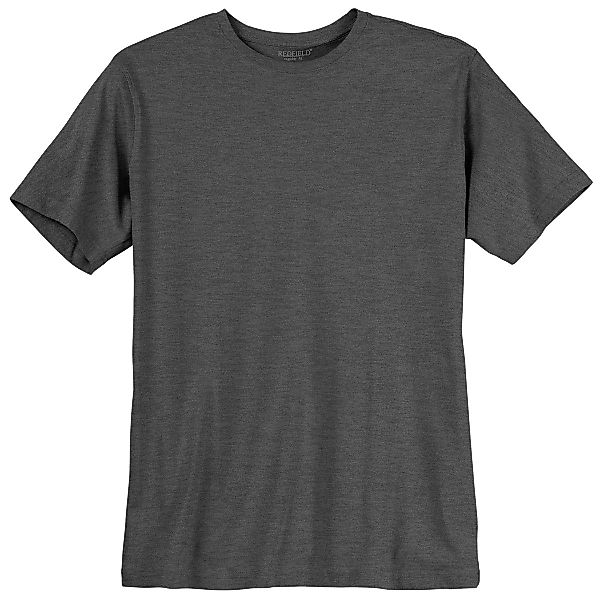 redfield Rundhalsshirt Übergrößen Redfield T-Shirt anthrazit günstig online kaufen