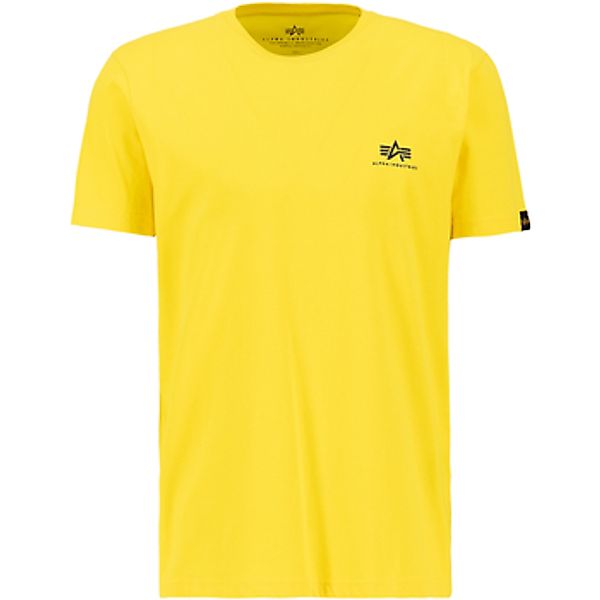 Alpha Industries  T-Shirts & Poloshirts Basic T Small Logo - empire yellow günstig online kaufen
