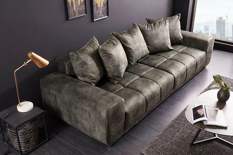 riess-ambiente Big-Sofa ELEGANCIA 285cm moosgrün, Einzelartikel 1 Teile, XX günstig online kaufen