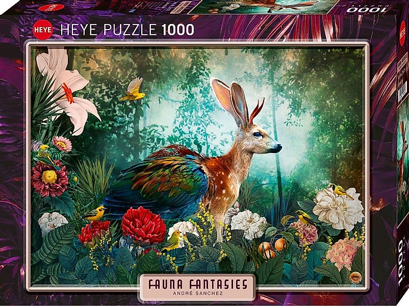 HEYE Puzzle Jackalope / Fauna Fantasies, 1000 Puzzleteile, Made in Germany günstig online kaufen