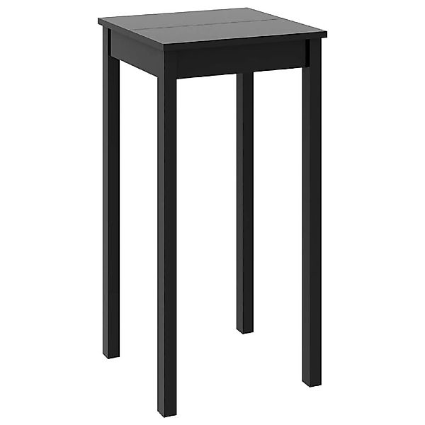 furnicato Stehtisch Bartisch MDF Schwarz 55x55x107 günstig online kaufen