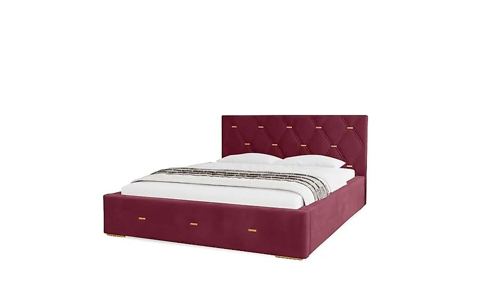 Polsterbett mit Stauraum  Gwithian ¦ lila/violett ¦ Maße (cm): B: 175 H: 10 günstig online kaufen