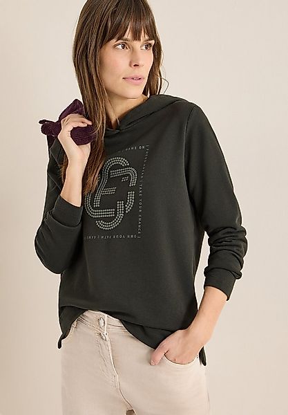 CECIL Hoodie Tonales Artwork mit Schmucksteinen günstig online kaufen