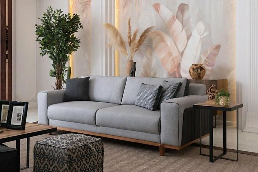 JVmoebel Schlafsofa Big Sofa 242cm Couch Polster Möbel Sofas Stoffcouch Ein günstig online kaufen