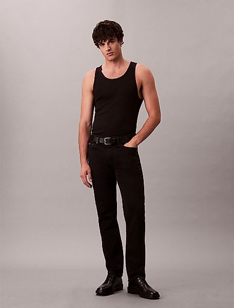 Calvin Klein Slim-fit-Jeans used washed, Slim Straight Fit, Logopatch am Bu günstig online kaufen