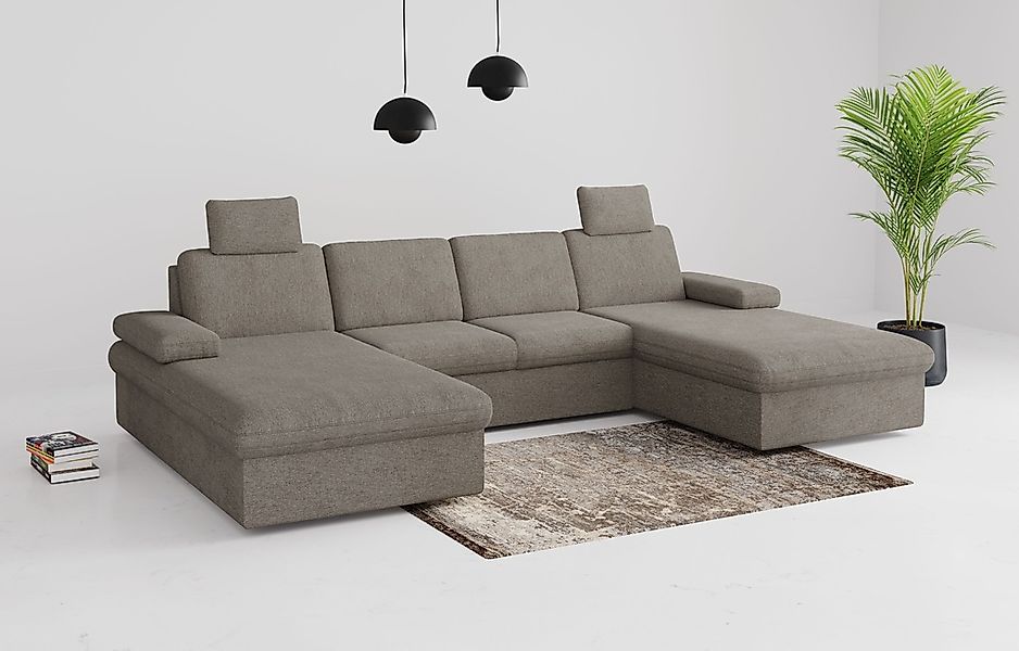 sit&more Wohnlandschaft "Moreno", mit Armteilverstellung,wahlweise mit Bett günstig online kaufen