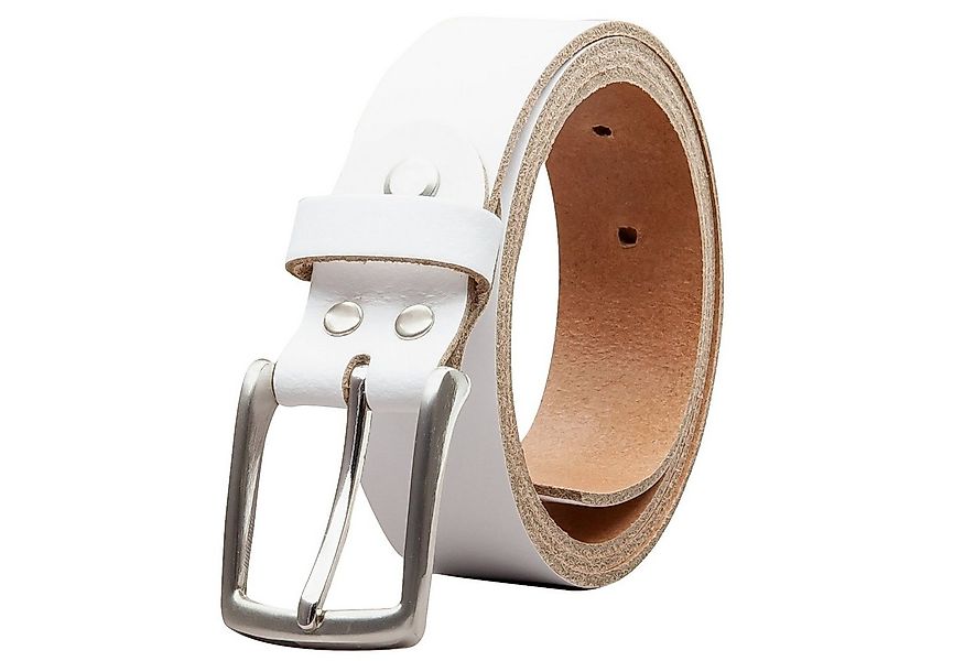 COLOGNEBELT Ledergürtel OM311-SL-Weiss MADE IN GERMANY, Weiss Kürzbar, 100 günstig online kaufen