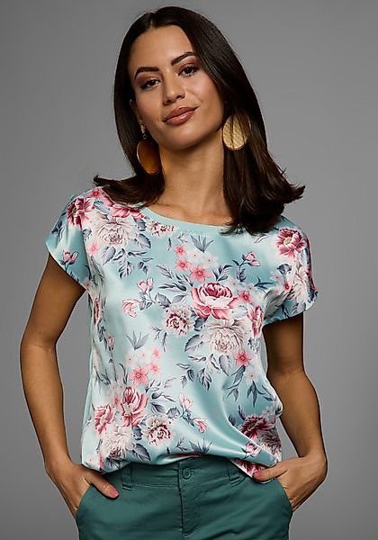 Laura Scott Shirtbluse aus glänzendem Satin günstig online kaufen
