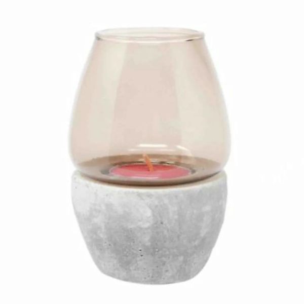 B & S Teelichthalter Windlicht Teelichtglas Kerzenhalter aus Glas mit Zemen günstig online kaufen
