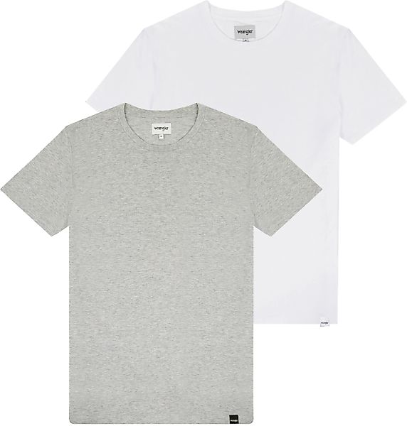 Wrangler Rundhalsshirt, (Packung, 2 tlg.) günstig online kaufen