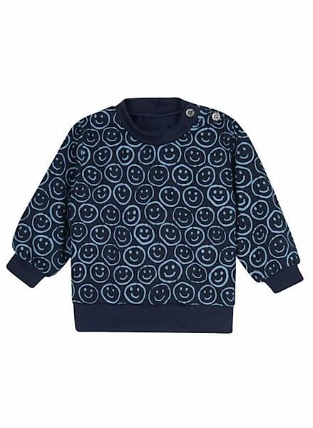 Trigema Sweatshirt TRIGEMA Sweatshirt mit fröhlichem Smiley-Muster günstig online kaufen