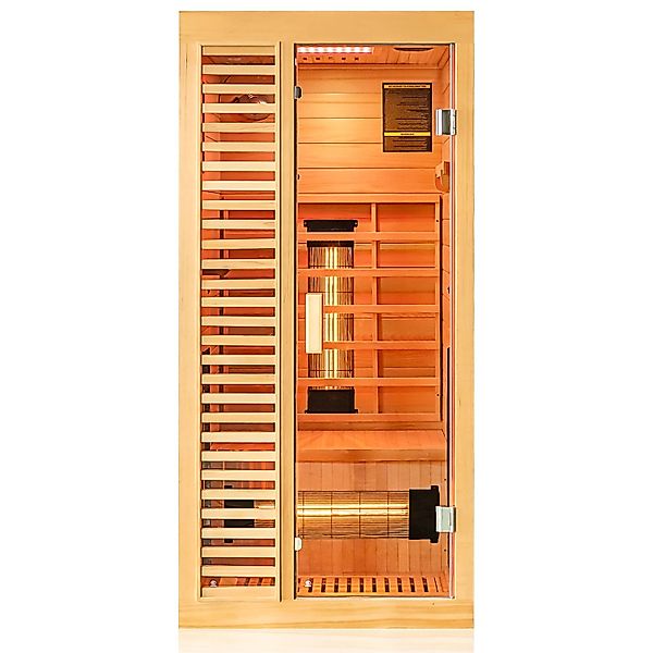 Dewello Infrarotkabine Sauna Hamlin 90cm x 90cm 1 Person Vollspektrum & Kar günstig online kaufen