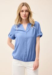 Cecil Kurzarmbluse mit Elastiksaum günstig online kaufen