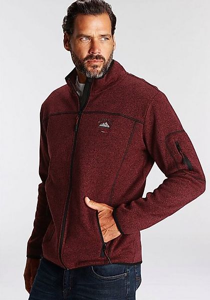 Mans World Strickfleecejacke, für den Herbst, mit Reißverschlusstaschen, mi günstig online kaufen