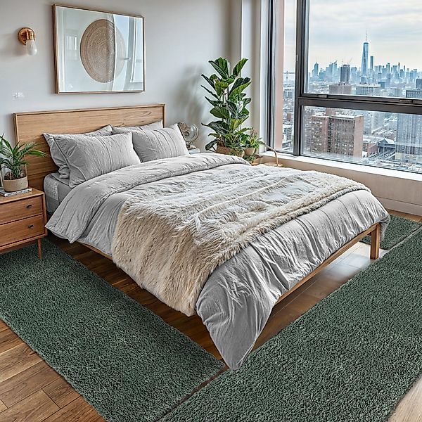 OTTO home Teppich "Banji" rechteckig 37 mm Höhe Uni Farben, weich und flaus günstig online kaufen