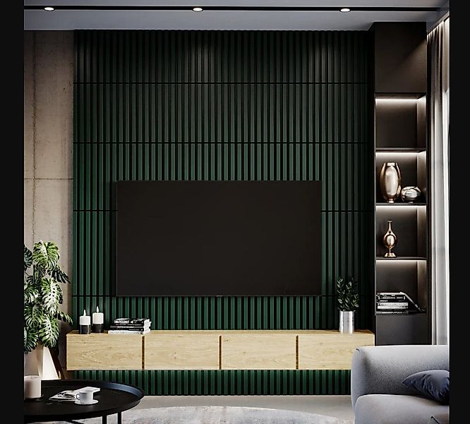 Mebano 3D Wandpaneel 6tlg. 40x40cm Akustikpaneele Lamellenpaneel Stilvoller günstig online kaufen