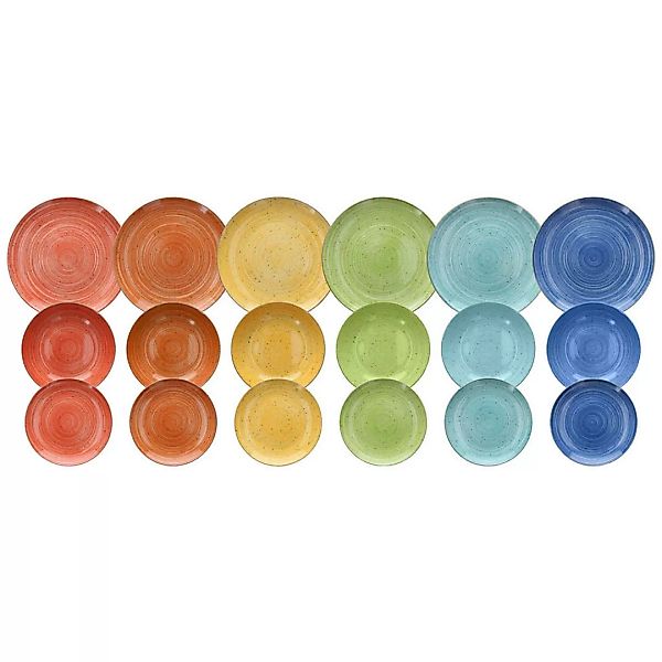 TOGNANA Tafelservice Kaleidos multicolor Porzellan 18 tlg. günstig online kaufen