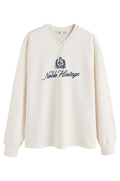 Next Sweater EDIT Grafik-Sweatshirt mit V-Ausschnitt (1-tlg) günstig online kaufen