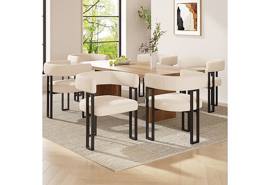 REDOM Esszimmerstuhl Make-up-Stuhl,Schminkstuhl (Luxuriöser Lammfellstoff E günstig online kaufen