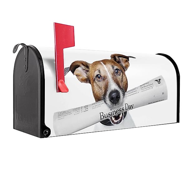 Banjado Amerikanischer Briefkasten Schwarz 48x22x16cm US Mailbox Letterbox günstig online kaufen