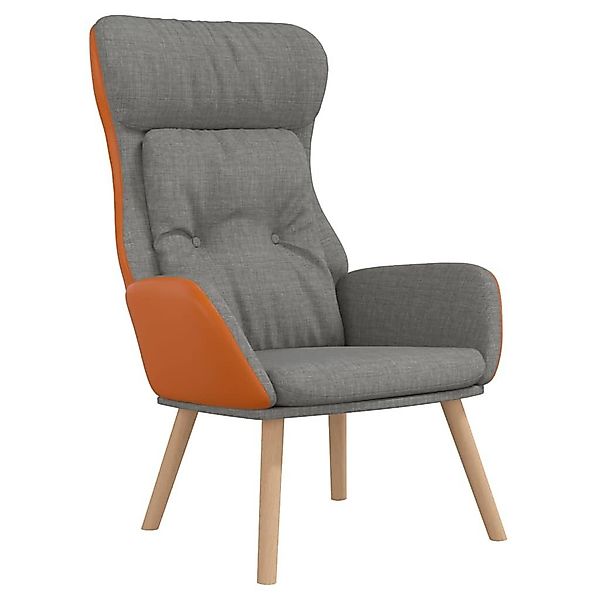 vidaXL Sessel Relaxsessel Hellgrau Stoff und günstig online kaufen