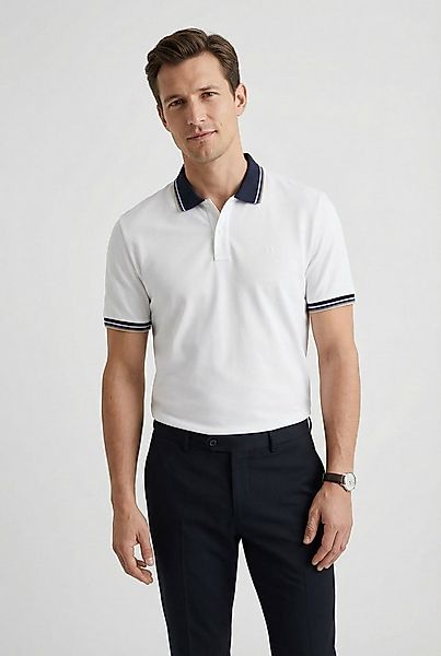 OLYMP Poloshirt Casual farbliche Kontrast-Details günstig online kaufen