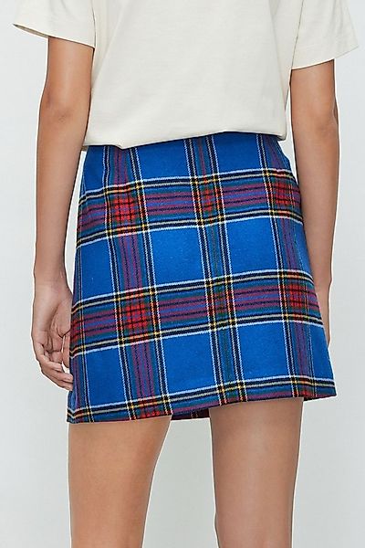 Next Minirock Karierter Minirock mit Wolle (1-tlg) günstig online kaufen