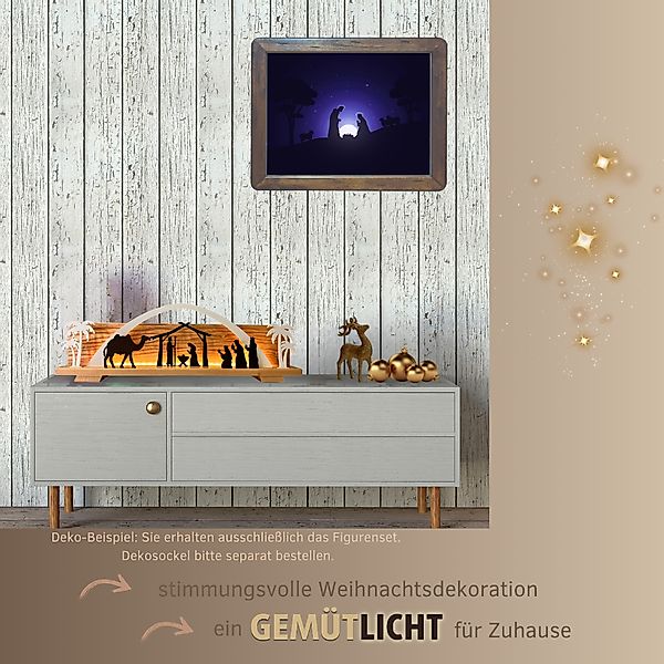 Weigla Dekofigur »Figurenset Christi Geburt für WEIGLA Dekosockel, aus Holz günstig online kaufen