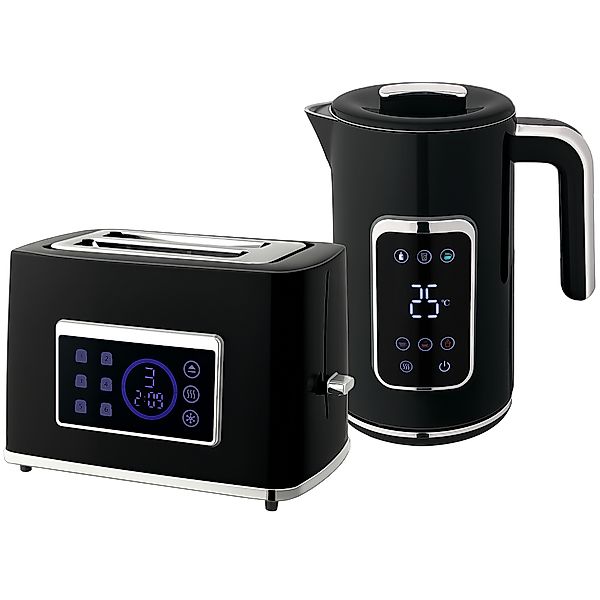 HOMCOM Wasserkocher Toaster Set 1,7L Edelstahl Wasserkocher 2 Scheiben Toas günstig online kaufen