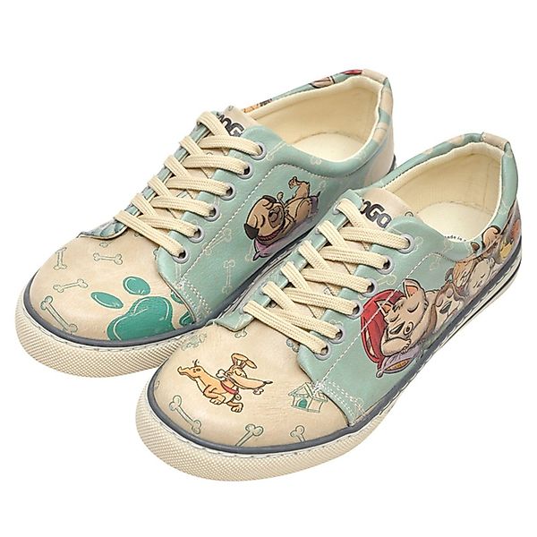 DOGO Sneaker "Classic Schnürsneaker Sleeping Dogs Damen Sneaker", Handgefer günstig online kaufen