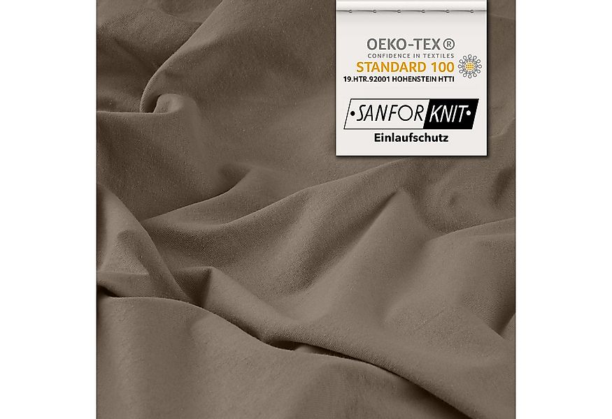 STUDIO Spannbettlaken Basic, viele Größen, 100% gekämmte Baumwolle, Jersey, günstig online kaufen