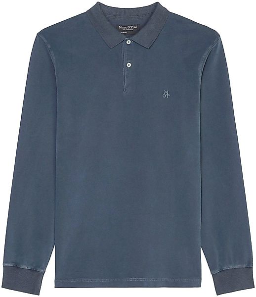 Marc O'Polo Langarm-Poloshirt im Washed-Look günstig online kaufen