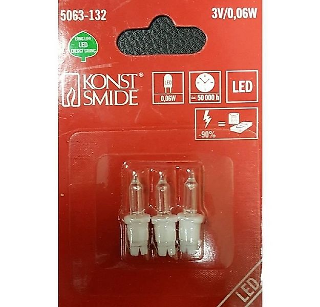 KONSTSMIDE Lichterkette 5063-132 LED Ersatzbirnen für Innen10-100er warmwei günstig online kaufen