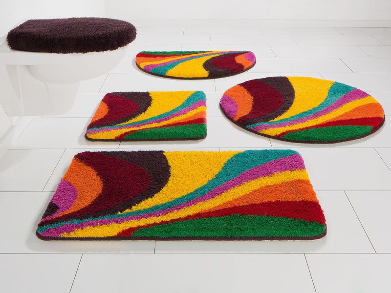 Bruno Banani Badematte "Welle" Höhe 20 mm rutschhemmend beschichtet fußbode günstig online kaufen