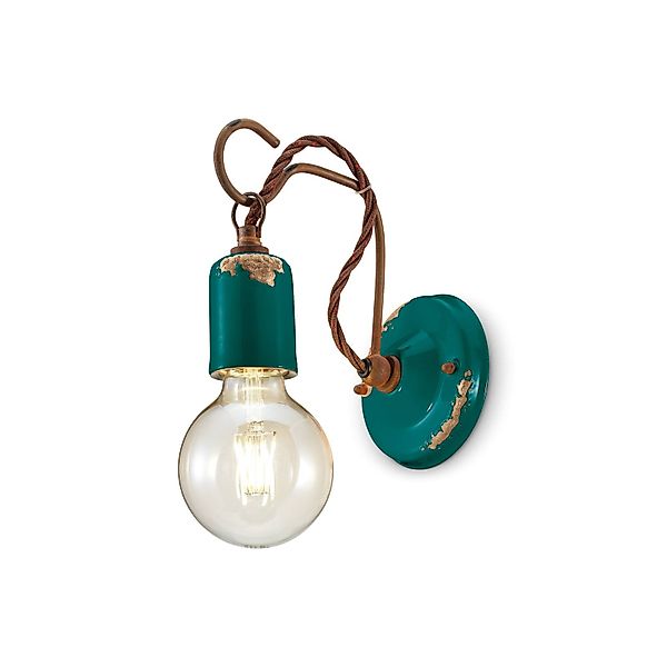 Wandleuchte C665 im Vintage-Stil, grün günstig online kaufen