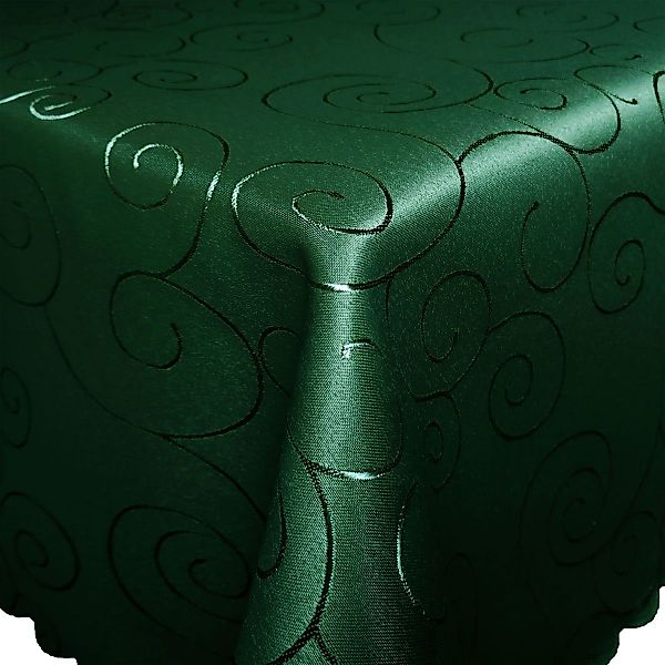 Bronze Tischdecke Ornamente ECKIG Tischdecke Seidenglanz günstig online kaufen
